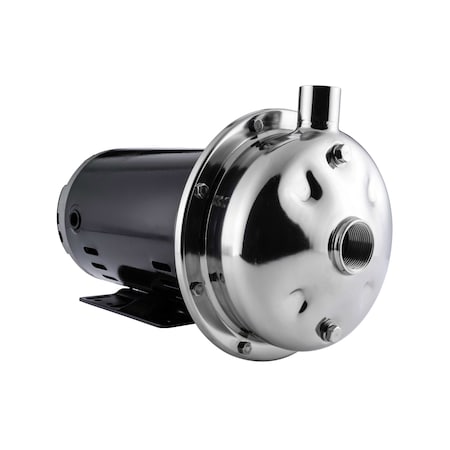 Stainless Steel Pump, Silicon Carbide/Silicon Carbide/Viton Seal, 5 HP, ODP Motor, BEP = 50 Gpm
